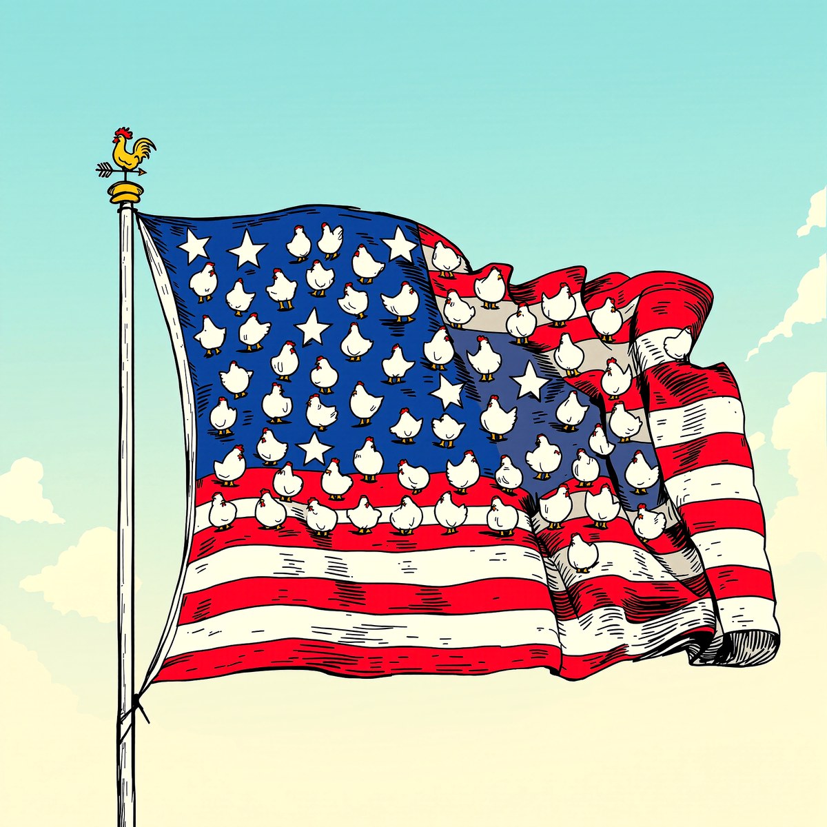 Chicken flag
